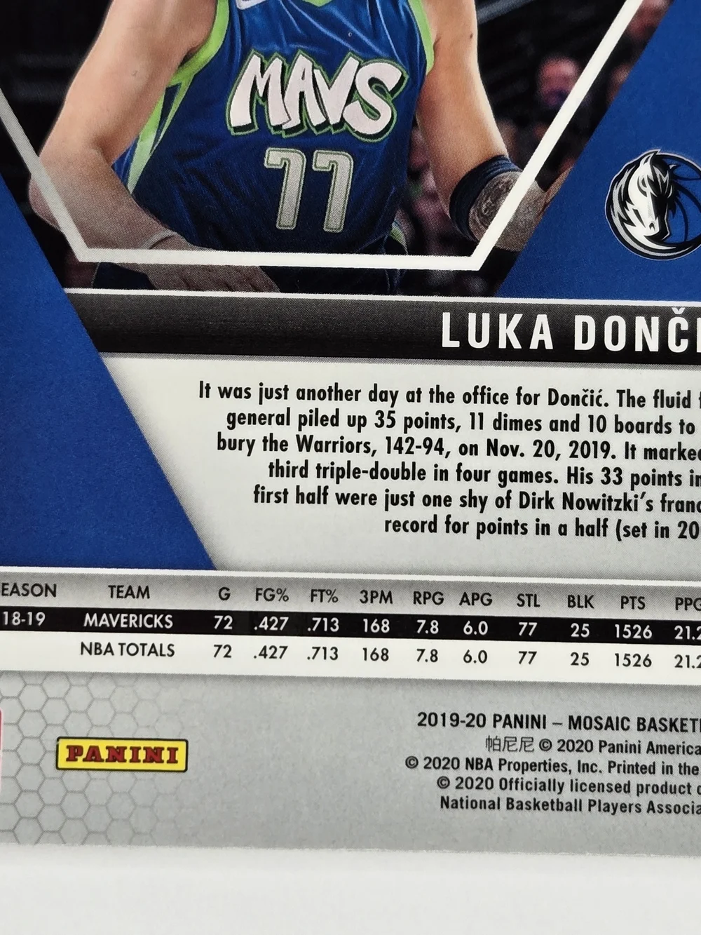 Luka Dončić Reactive Oragne Prizm Mosiac Panini Basketball Card Luka Doncic - Picture 10 of 11